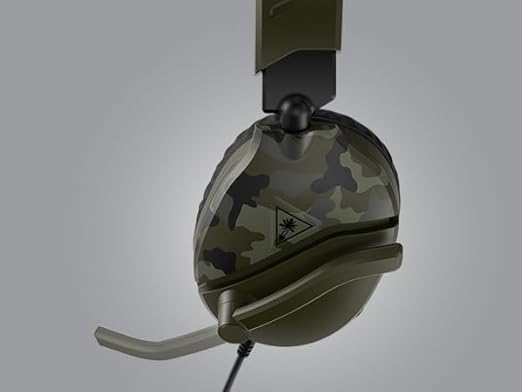 Turtle Beach Recon 70 Multiplatform Gaming Headset for Xbox Series X|S Xbox One PS5 PS4 PC &amp Mobile w/ 3.5mm Wired Connection - Flip-to-Mute Mic 40mm Speakers Lightweight Design Green Camo