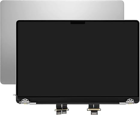 Screen Replacement for MacBook Pro A2442 A2779 A2918 A2992 Retina M1 M2 M3 2021 2023 EMC 3650 EMC 8102 EMC 8304 EMC 8407 Retina Full LCD Display Assembly 14.2 3024 x 1964 (Silver)