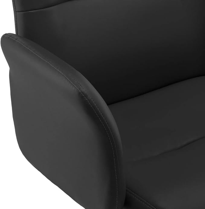 Gaming Chair with Footrest Black and Light Gray Fabric Gaming Chair with Ergonomic Design Adjustable Features - for Gamers and Office Use