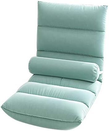 Floor Chair Indoor Adjustable Floor ChairFloor chair Foldable meditation chair 5 gears Adjustable Backrest Padded floor chairs with Removable Headrest for balcony Bay window 6 colour (Color : Blue