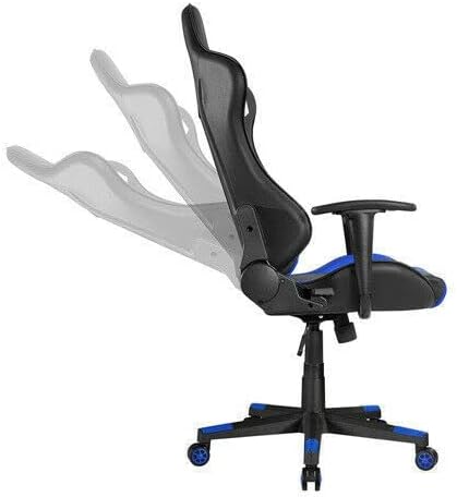 Office Chair Ergonomic Racing Style Gaming Chair(Blue Black) Desk Chair Gaming Chair