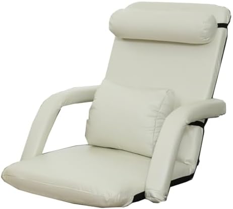 BTZHY Floor Chair Floor Chair with Backrest Foldable Floor Chair Adult Lazy Sofa Meditation Chair Window Chair Multi-Angle Floor Seating Reading Chair Floor Couch Recliner Gaming Floor Chairs(/Beige)