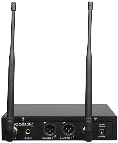 200-Channel Wireless Lavalier Microphone Dual UHF Bodypack Cordless Lavalier Mic System Set Auto Scan Long Range 200-240Ft 16 Hours Use Ideal for Speaking Classroom 2023 333B…