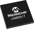 Microchip Technology USB2517I-JZX-TR Low/Full/High Speed Compatible 7 Port Hub - USB 2.0-3.3V - 64-Pin QFN - Tape&ampReel (5 Item/s)