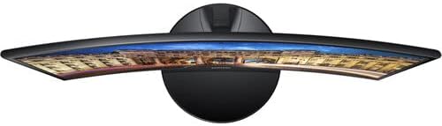 SAMSUNG 24 Inch Curved Computer Monitor LC24F390FHNXZA LED Screen 60Hz Full HD 1080P Gaming Slim Design for Home and Office use Black Mouse Pad Included