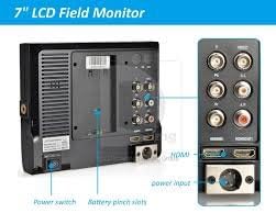 LILLIPUT 7 663/O HDMI Input &amp Output 1280 * 800 IPS Field Monitor for DSLR &amp Full HD Camcorder with LP-E6 Battery and Charger
