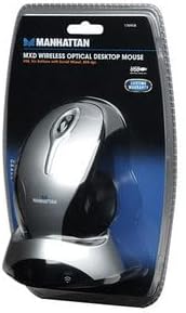 USB Wireless Optical Desktop Mouse Programmable Six Buttons with Scroll Wheel 800dpi - Manhattan 176958