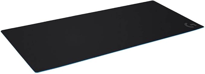 Logitech G840 XL Cloth Gaming Mouse Pad Thin Pad Stable Rubber Base Performance-Tuned Surface Moderate Surface Friction Durable Tube for Transport - Black