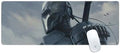 Skinit Large Gaming Mouse Pad - Officially Licensed Deathstroke Design with Stitched Edges Waterproof Non-Slip Rubber Base Desk Mat for Keyboard &amp Mouse 31.5 x 11.8 inches