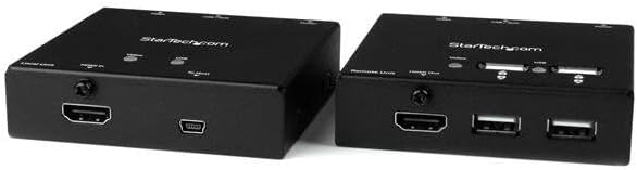 StarTech.com HDMI over CAT6 Extender with 4-port USB Hub - Remote HDMI over CAT5 or CAT6 - 165 ft (50m) - 1080p  TAA (ST121USBHD)