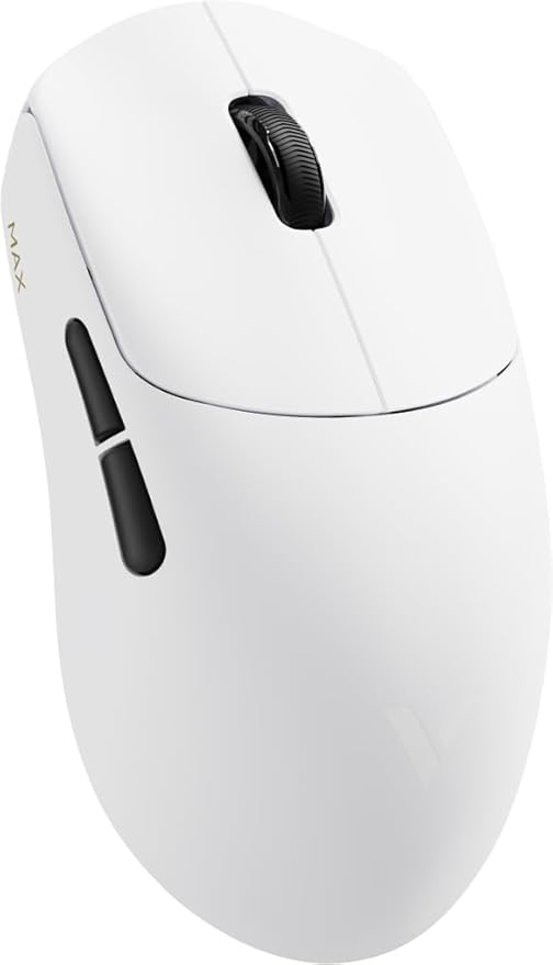 Rapoo VT MAX Lightweight Wireless Gaming Mouse PAW3950 Ultimate Sensor750H Battery Life 8K Polling 45K DPI Dual-Mode 2.4G/USB-C Esports Grade Performance Mouse for PC/Mac (VT0 MAX White)
