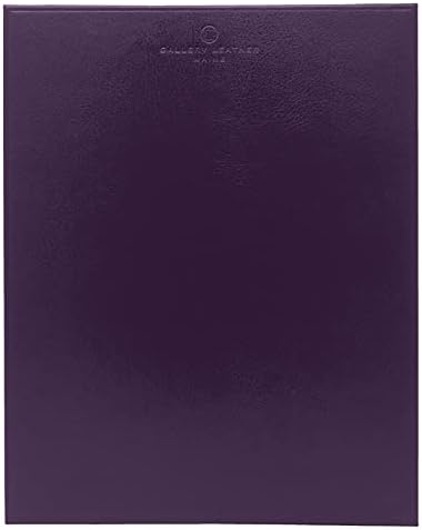 Gallery Leather Smooth Leather Mouse Pad - Portrait Layout Non-Slip &amp Waterproof Great for Work Desk &amp Home Handcrafted - Camden Violet - 10 x 8