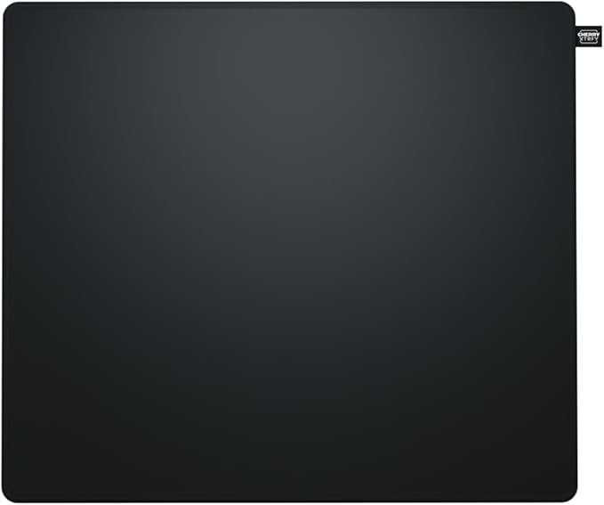 CHERRY XTRFY GP7 Cloth Gaming Mousepad | Large Graphene Black | Extra-Soft Rubber Base | Square 18 X 15.75