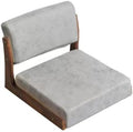 BTZHY Floor Chair Tatami Chair with backrest Meditation Floor Chair Portable Legless Chair Japanese Style Wooden Lazy Sofa Bay Window Balcony Living Room Chair Floor seat