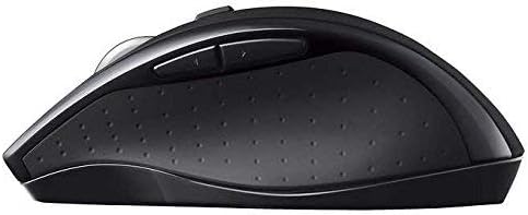 Logitech M705 Wireless Marathon Mouse for PC - Long 3 Year Battery Life Ergonomic Shape with Hyper-Fast Scrolling and USB Unifying Receiver for Computer and Laptop - Black (Renewed)