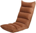 Floor Chair Floor Chair Lounge Floor Chair with backrest 5 Gears Adjustable Leisure Meditation Chair Removable and Washable Ergonomic Leisure Chair (Color : Brown)