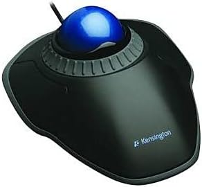 Kensington Orbit Mouse - Wired Ergonomic TrackBall Mouse for PC Mac and Windows with Scroll Ring Ambidextrous Design and Optical Tracking - Blue (K72337EU)