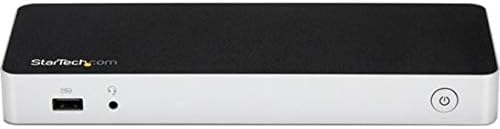 StarTech.com Dual Monitor USB C Docking Station with 60W Power Delivery for Windows Laptops - USB C to HDMI or DVI - USB 3.1 Gen 1 Type C w/ Charging - Thunderbolt 3 Compatible (MST30C2HHPD) Black