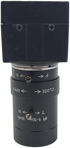 JOEBO Microscope Kit 1080P Full HD 30fps 60fps 120fps Webcam USB Digital Camera with Manual Zoom Varifocal CS Lens Microscope Lens Adapters(12mm Lens)