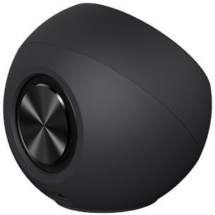 Creative Pebble V2 - Minimalistic 2.0 USB-C Powered Desktop Speakers 3.5 mm AUX-in Up to 8W RMS Power for Computers and Laptops Type-A Adapter Included and Extended Cable (Black)