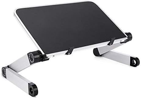 Aluminum Alloy Laptop Portable Foldable Adjustable Laptop Desk Computer Table Stand Tray Notebook PC Folding Desk Table(Medium)