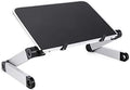 Aluminum Alloy Laptop Portable Foldable Adjustable Laptop Desk Computer Table Stand Tray Notebook PC Folding Desk Table(Medium)