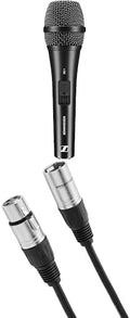 SENNHEISER XS 1 Handheld Dynamic Microphone with Amazon Basics 10-Foot XLR Cable 2-Pack Bundle