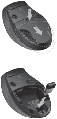Logitech M705 Marathon Wireless Mouse Gaming Mouse Wireless 2.4 GHz USB-A Receiver 5-Programmable Buttons 3-Year Battery PC Mac Laptop Chromebook - Black