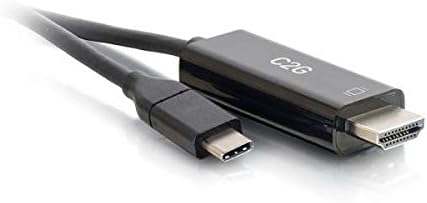 C2G USB Adapter HDMI Adapter USB C to HDMI 4K 60Hz Black 6 Feet (1.82 Meters) Cables to Go 26889