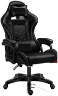 Computer Chair Gaming ChairComputer ChairLeather Office Chair Light Gamer Chair Swivel Gaming Chair Chair (Basic Black One Size)