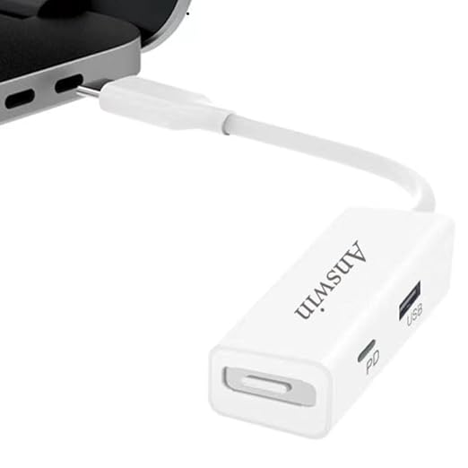 Mag-Safe to USB C Adapter 3-in-1 Mag-Safe 1 &amp 2 Adapter &amp USB C PD &amp QC USB (Charing Only) for iPhone 15 Series M1/M2 MacBook MacBook Air and More USB-C Devices