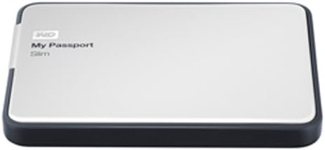 WD My Passport Slim 2TB Portable Metal External Hard Drive USB 3.0 with Auto Backup
