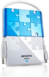 ADATA DashDrive HV610 500 GB USB 3.0 External Hard Drive White (AHV610-500GU3-CWHBL)
