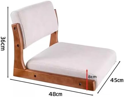BTZHY Floor Chair Portable Floor Chair Legless Chair with Back Support Chair with backrest for Bay Windows at Home Floor Seating for Meditation for Bedroom