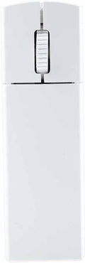 Wireless Mini Rechargeable Travel Mouse 2.4G Ultra Slim Portable Computer Mouse with Receiver Storage for Laptop/PC/Mac - White