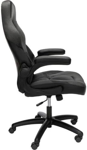 Ergonomic Gaming Chair with High Back Support – Racing Style PC Desk Chair with Recline Function Flip-Up Arms &amp Padded Segments for Comfort (Gray)
