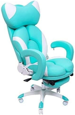 Racing Style Gaming Chair with Adjustable Footrest Massage Lumbar Support High-Back Ergonomic Swivel Office Chair(Type H)