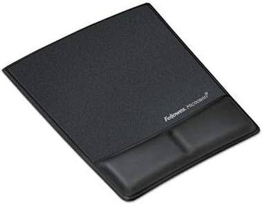 Fellowes Mouse Pad - 0.87ampquot x 8.25ampquot x 9.87ampquot - Black