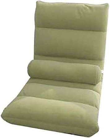 ELEFOCUS Removable and Washable Floor Chair 5 Level Adjustable Folding Bay Window Chair with Waist Pillow Single Lazy Sofa