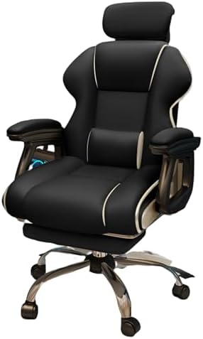 Comfortable High Back Gaming Chair with Cool Racing Design | Swivel Office Chair for Live Streaming Computer Chair with Height Adjustment 360° Swivel Height ABlack-One Size