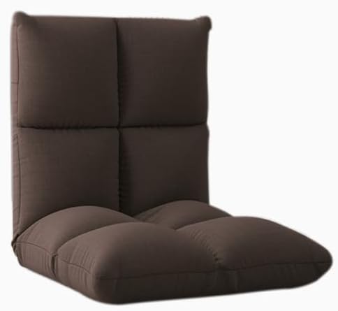 Floor Chair Folding Floor Chair with Adjustable Backrest Lounge Sofa Chair Semi-Foldable Comfortable Sofa for Meditation Seminars Reading Watching TV (Color: Blue-B Size: 20.5 x 21.