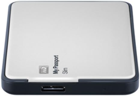 WD My Passport Slim 2TB Portable Metal External Hard Drive USB 3.0 with Auto Backup
