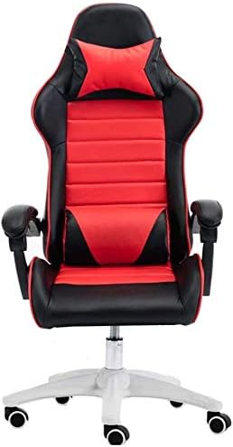 Gaming Chair Computer Chairs Computer Chair Ergonomics Executive Desk Chair Adjustable Height E-Sports Gamer Chairs Linkage Armrest Reclining Video Game Chair Bearing(Black Red)