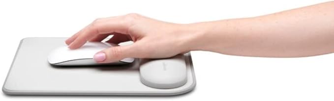 Kensington ErgoSoft Mousepad with Wrist Rest Ergonomic Support for Standard Mouse (K50437WW) Gray