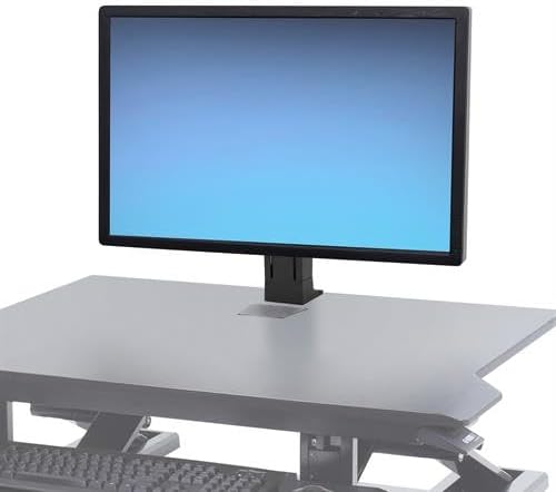 Ergotron – WorkFit Single Monitor Kit HD – for Monitors Up to 30 inches 16 to 28 lbs – Add-on for WorkFit-T WorkFit-TL WorkFit-TX and WorkFit Corner – Black