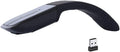 Wireless Arc Mouse Slim Foldable Touch Travel Mouse with USB Receiver Optical Folding Computer Mice for Microsoft Laptop PCComputer - Black