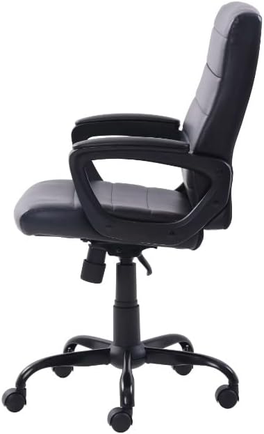 Office Chair Gaming Chair Computer Chair Black Office Chairs are Comfortable with Its Padded Armrest Ergonomically Placed
