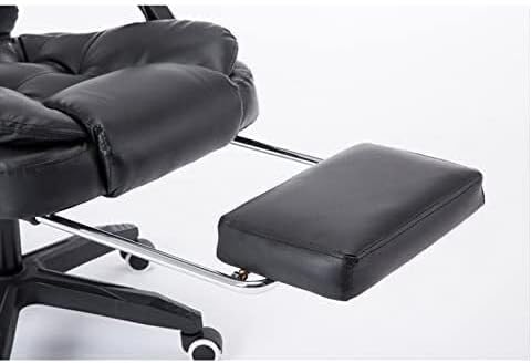 Ergonomic Executive Office Chair with PU Leather High Back 360° Swivel Adjustable Height &amp Silent PU Casters