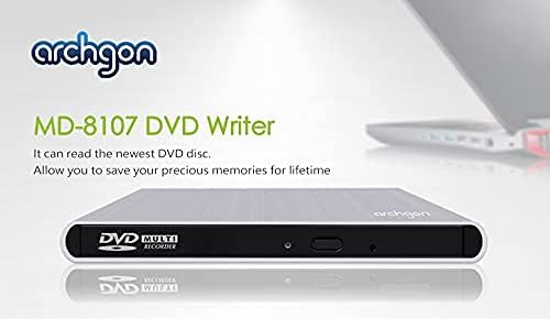 Aluminum USB 3.0 External Optical DVD R/W Driver Sliver for Windows and Mac