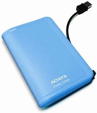 ADATA USA CH94-500GB 2.5 Portable HDD with wrap Blue